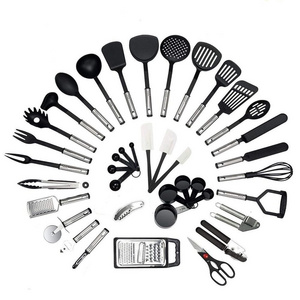 40pcs Kitchen Gadgets Set Nylon & Stainless Steel Utensil Set Spatula Kitchen Accessories Cooking Tools