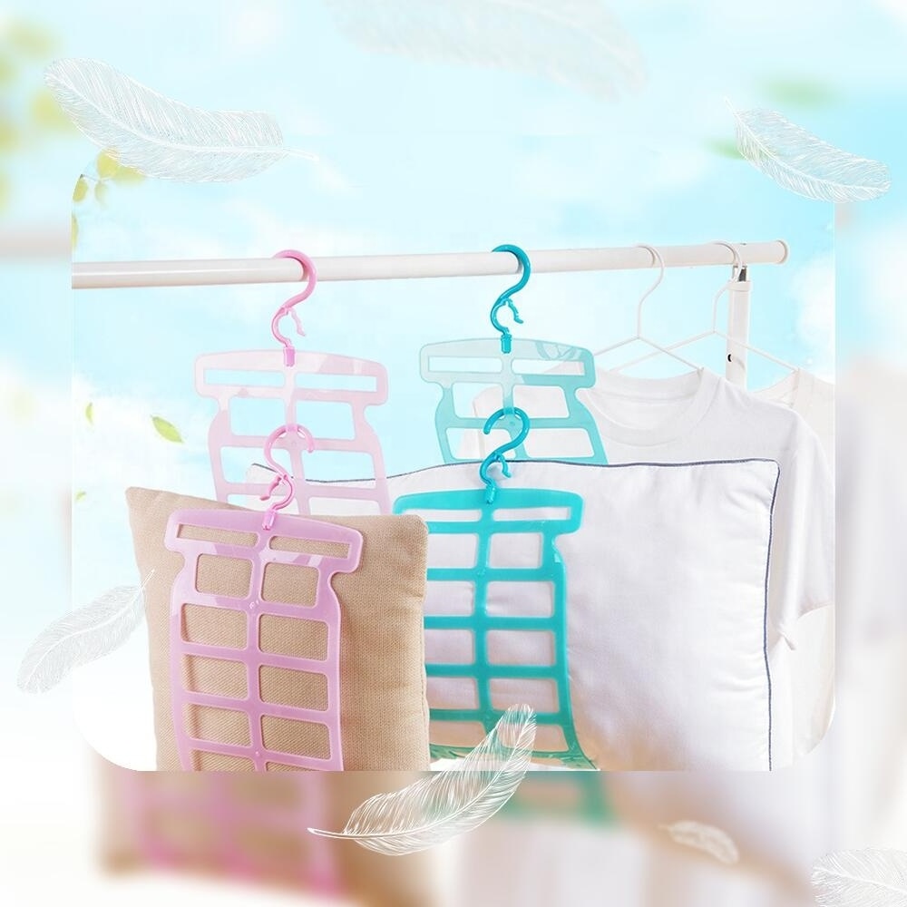 Pillow Drying Rack Home Multi-functional Plastic Windproof Drying Clip Pillow Special Drying Clip Hanger