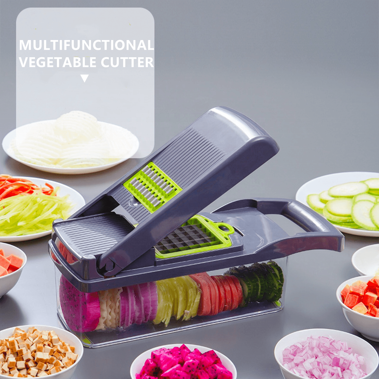 Hot Selling 15 in 1 Multi-functional Manual Vegetable Chopper Slicer Onion Cutter Vegetable Cutter Food Chopper