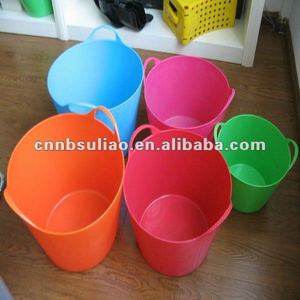 plastic flexible bucket,plastic garden pail