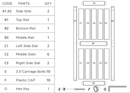 26in x 84in Knocked down version H style white wooden barn door,DIY Assembly