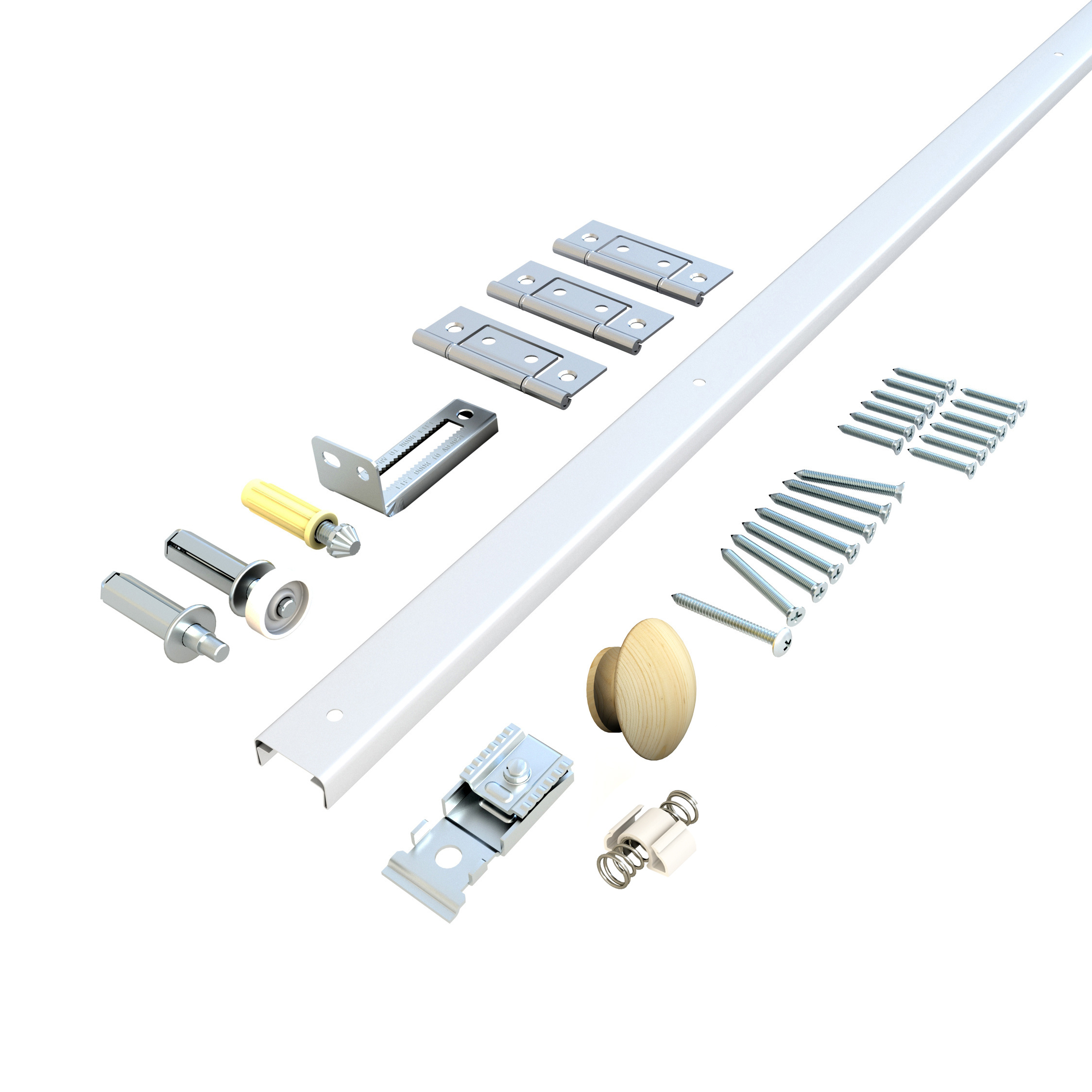 LPP Steel Track Bi-fold Sliding Door Hardware For Closet or Wardrobe