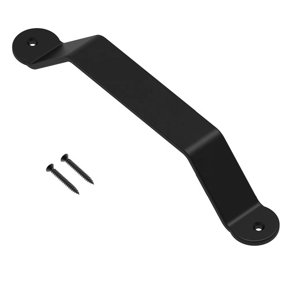 Barn Door Handle Black Solid Steel Gate Handle Pull for Sliding Barn Doors Gates Garages Sheds