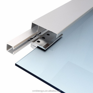 Glass Sliding Door Aluminium Sliding Barn Door Hardware Flat Rail Glass  Aluminum Sliding  Barn Door Hardware