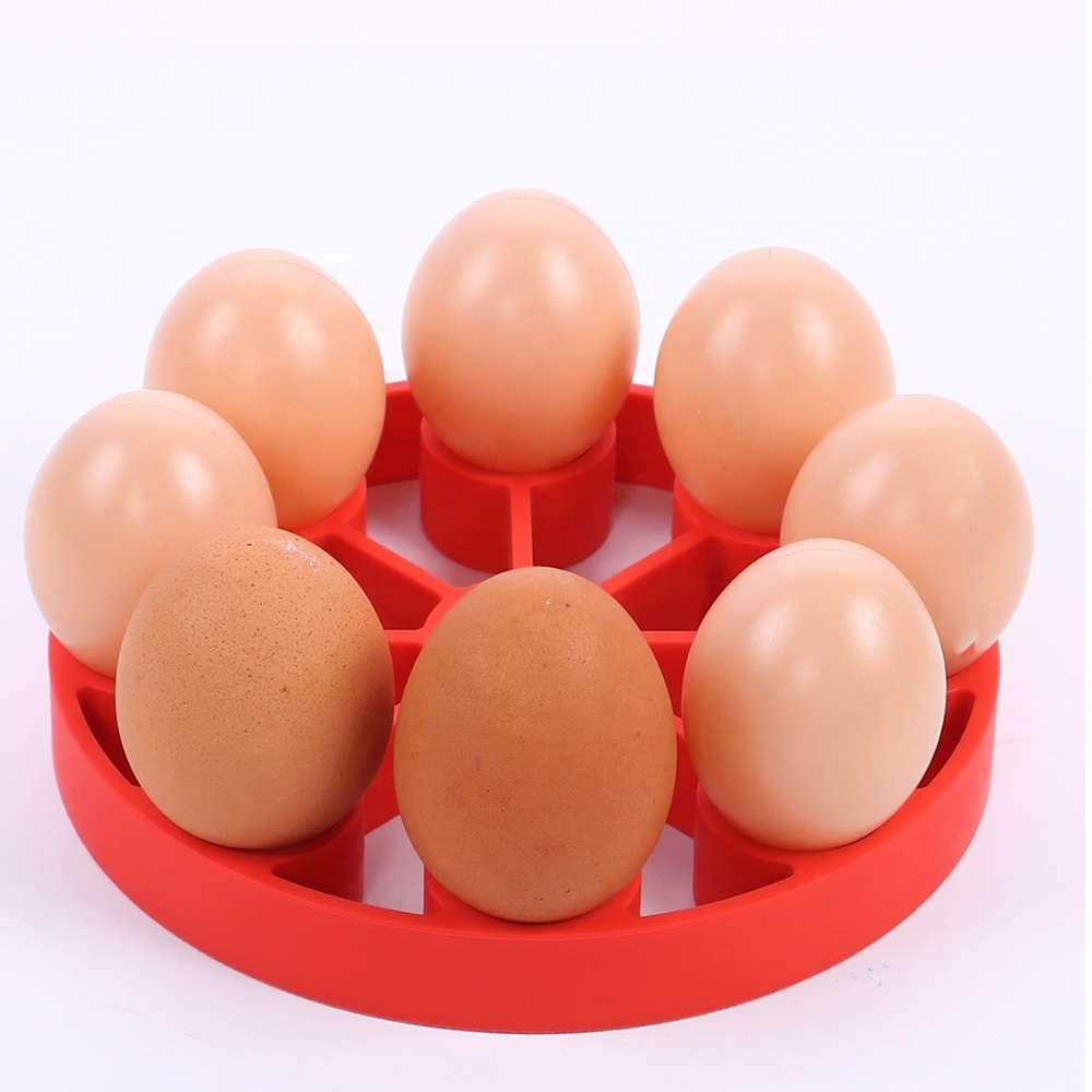 Silicone Egg Steamer Egg Cooker Egg Tray Creative Kitchen Cooking Tool Reusable 9 Cavity Round Silicone Pancake Maker Mould