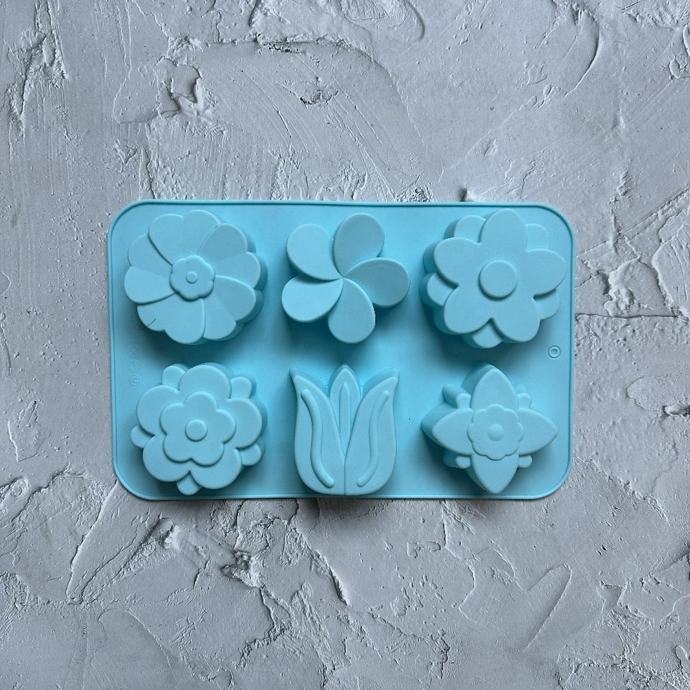 Tulip flowers Shaped Silicone Soap Molds Candles Making Form DIY Crafts Supplies Cake Chocolate Decorating Baking Tools