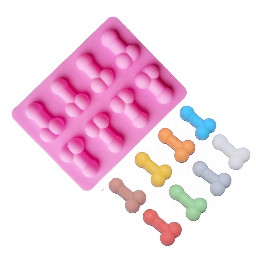 Sexy Penis Cake Mold Dick Ice Cube Tray Silicone Mold Soap Candle Moulds Sugar Craft Tools Chocolate Mould Mini Ice Cream Forms