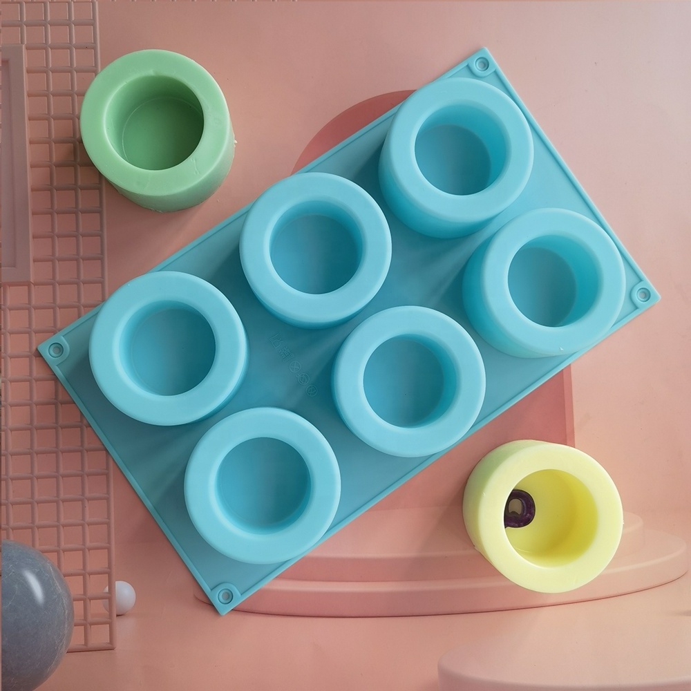 Holes Silicone Flowerpot Mold DIY Manual Clay Craft Making Mold Silicone Gypsum Concrete Plants Pots Mould Cake Ice Cube Mold