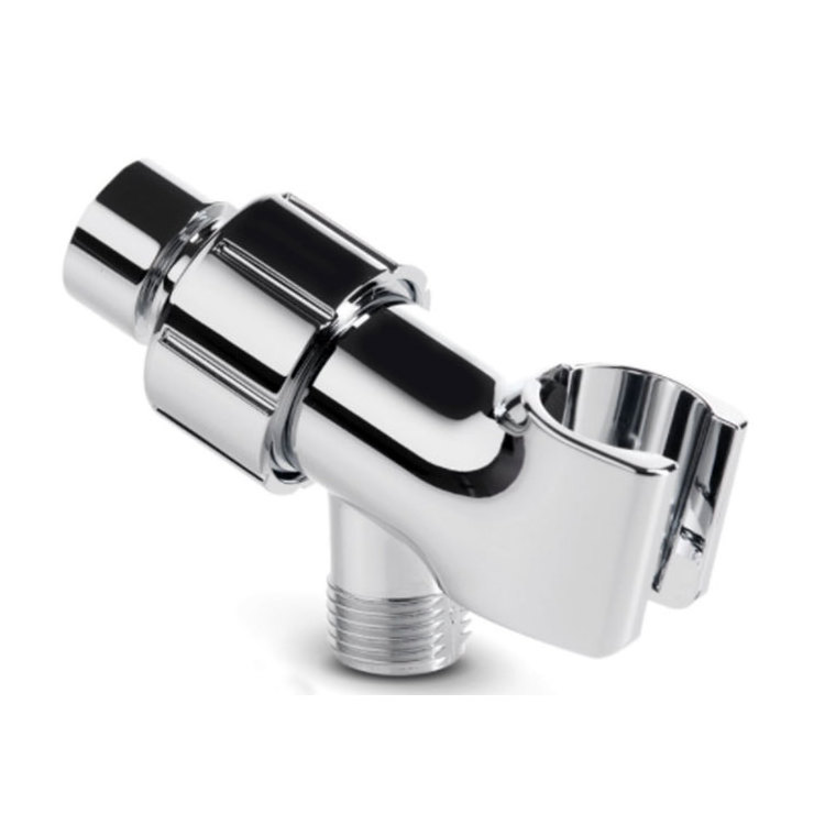 Full Chrome Abs Handheld Shower Head Vacuum Suction Cup Wall Mount Shower Holder Shower Head Bracket