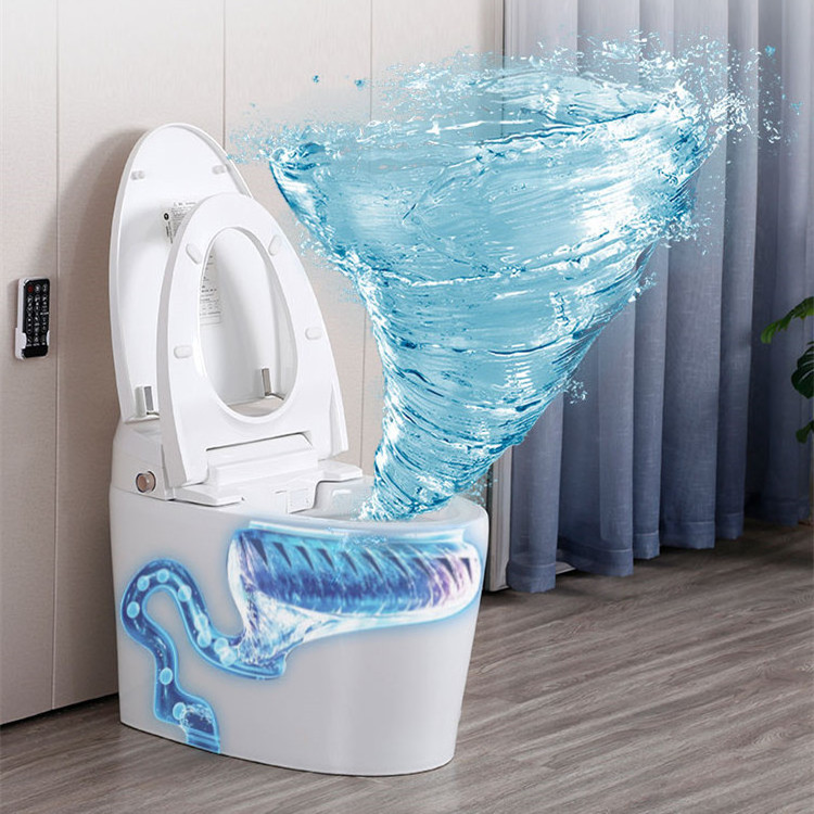 Factory Price Bathroom WC Automatic Electronic Bidet Intelligent Smart Toilet For Home