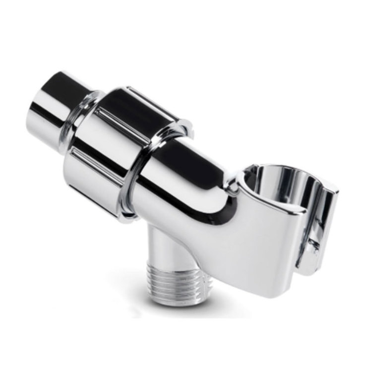 Full Chrome Abs Handheld Shower Head Vacuum Suction Cup Wall Mount Shower Holder Shower Head Bracket