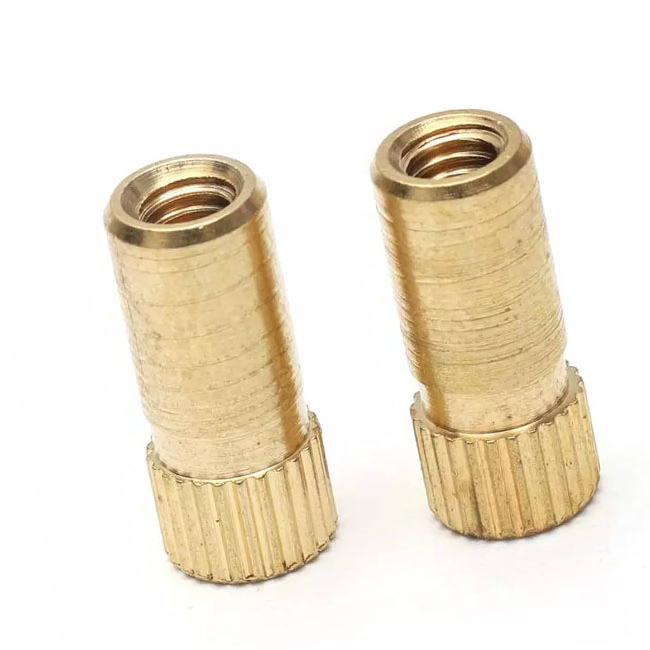 M0.5 M1 M2 M3 M4 M5 M6 M8 Brass Nuts Kunrled Insert Nut Precision parts cnc machining parts