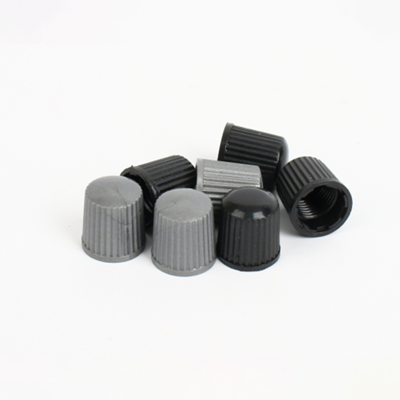 Plastic Black Tire Valve Caps Car Accessories Wheel Dust Caps Tools