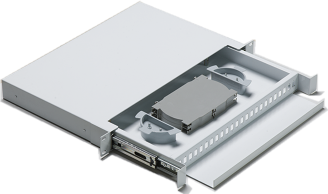 FTTH 1U 2U 4U  24 48 ports Metal Fiber Optic Terminal Box 19'' optic ODF Enclosure OTB Rack Mount Fiber Optic Patch Panel