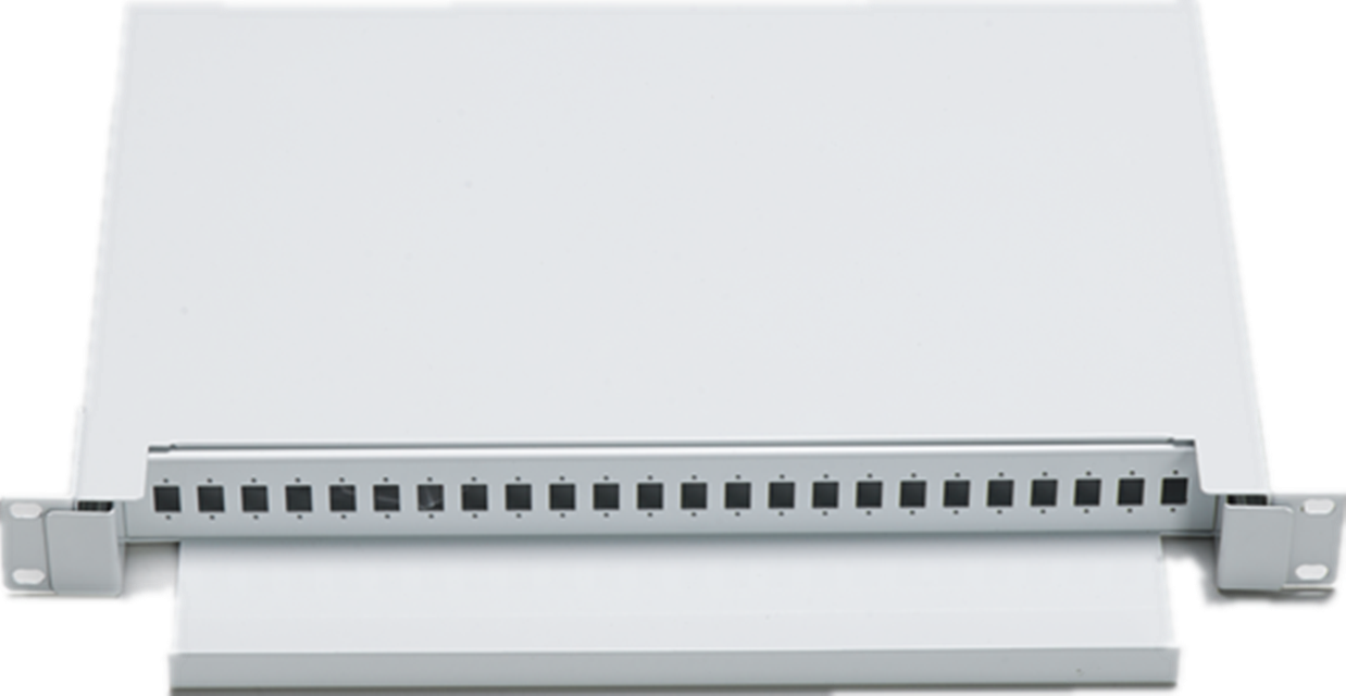 FTTH 1U 2U 4U  24 48 ports Metal Fiber Optic Terminal Box 19'' optic ODF Enclosure OTB Rack Mount Fiber Optic Patch Panel