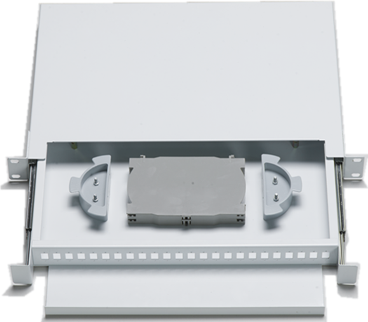 FTTH 1U 2U 4U  24 48 ports Metal Fiber Optic Terminal Box 19'' optic ODF Enclosure OTB Rack Mount Fiber Optic Patch Panel