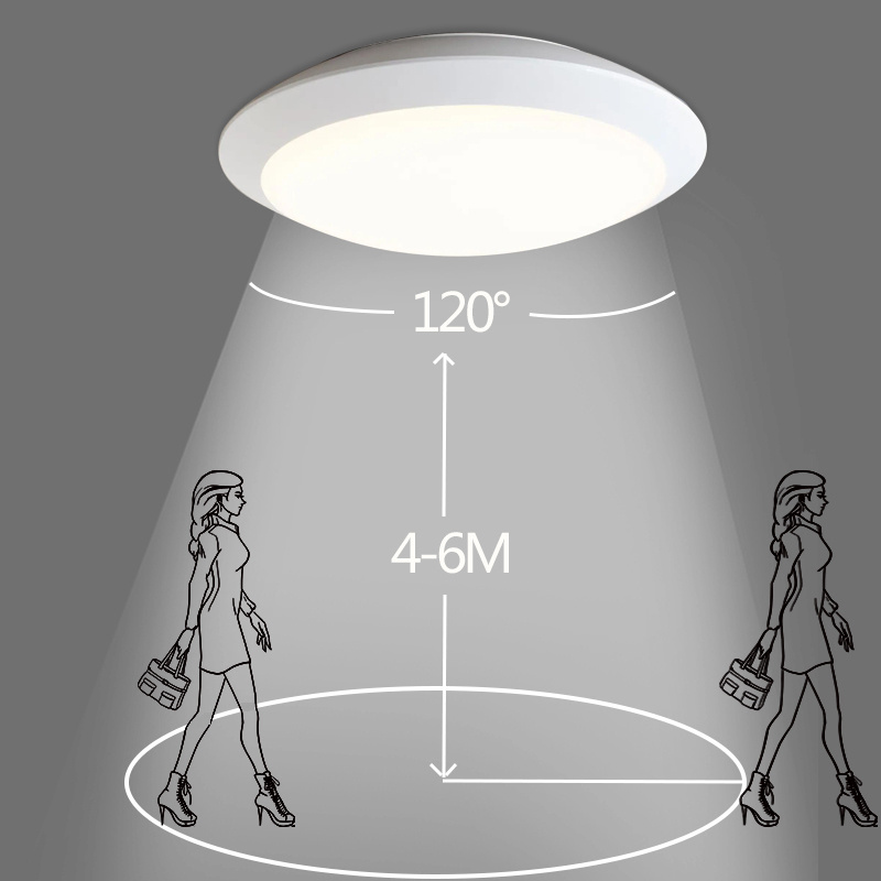 P3302-MS Motion Sensor Living Room Bedroom Kitchen Hallway Lamp Fixture Rounded Flush 16W led Ceiling Light