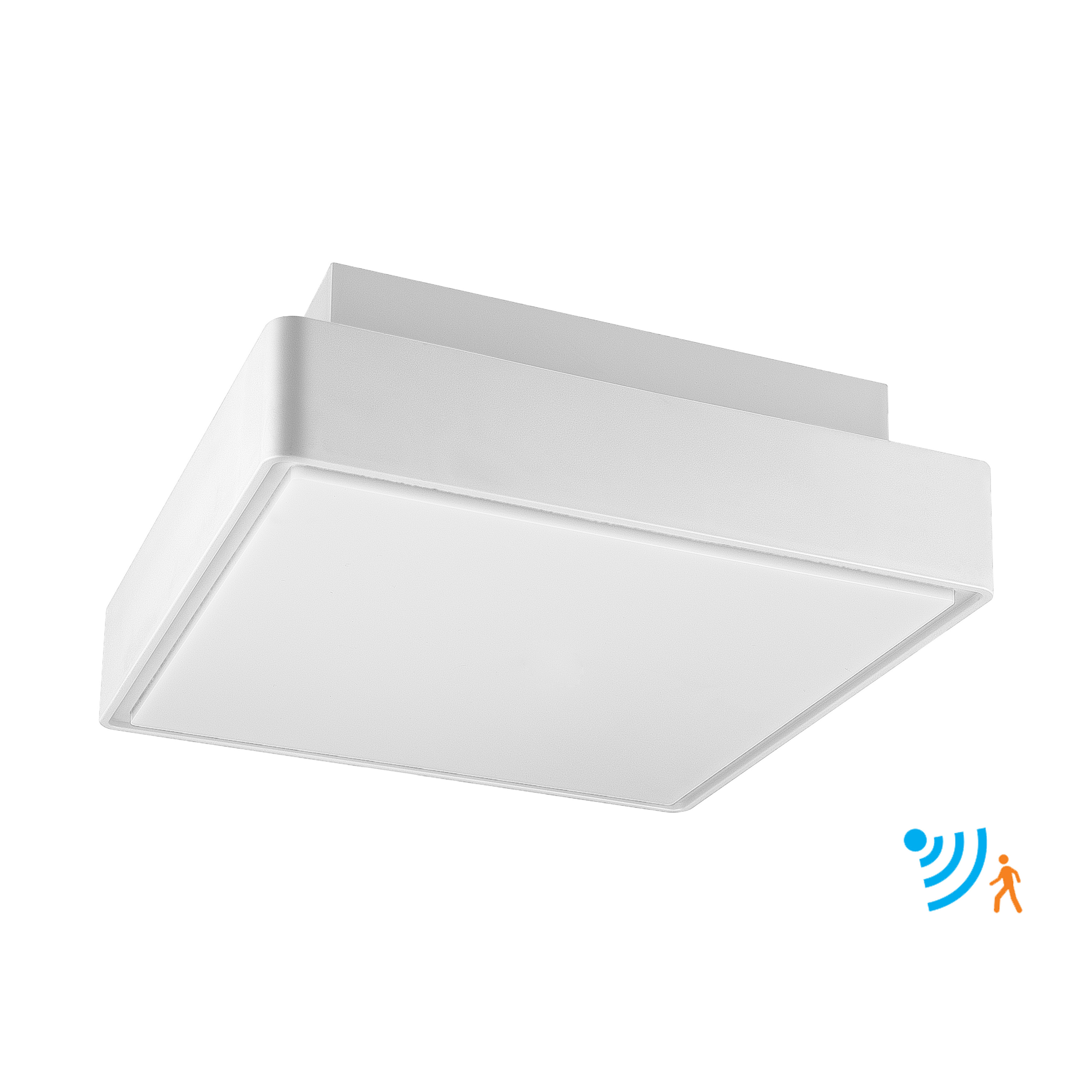 P3301-E27-MS E27 square ceiling lamp motion sensor ceiling light with e27 bulb