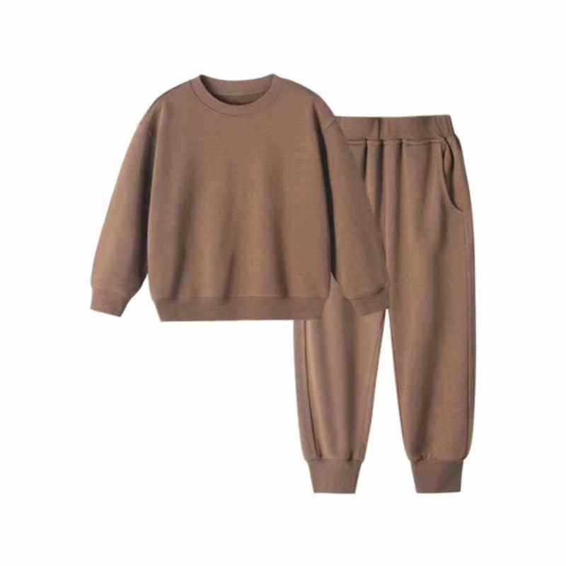 Autumn boys and girls top + pants fashion cute suit children's clothing 2-piece set