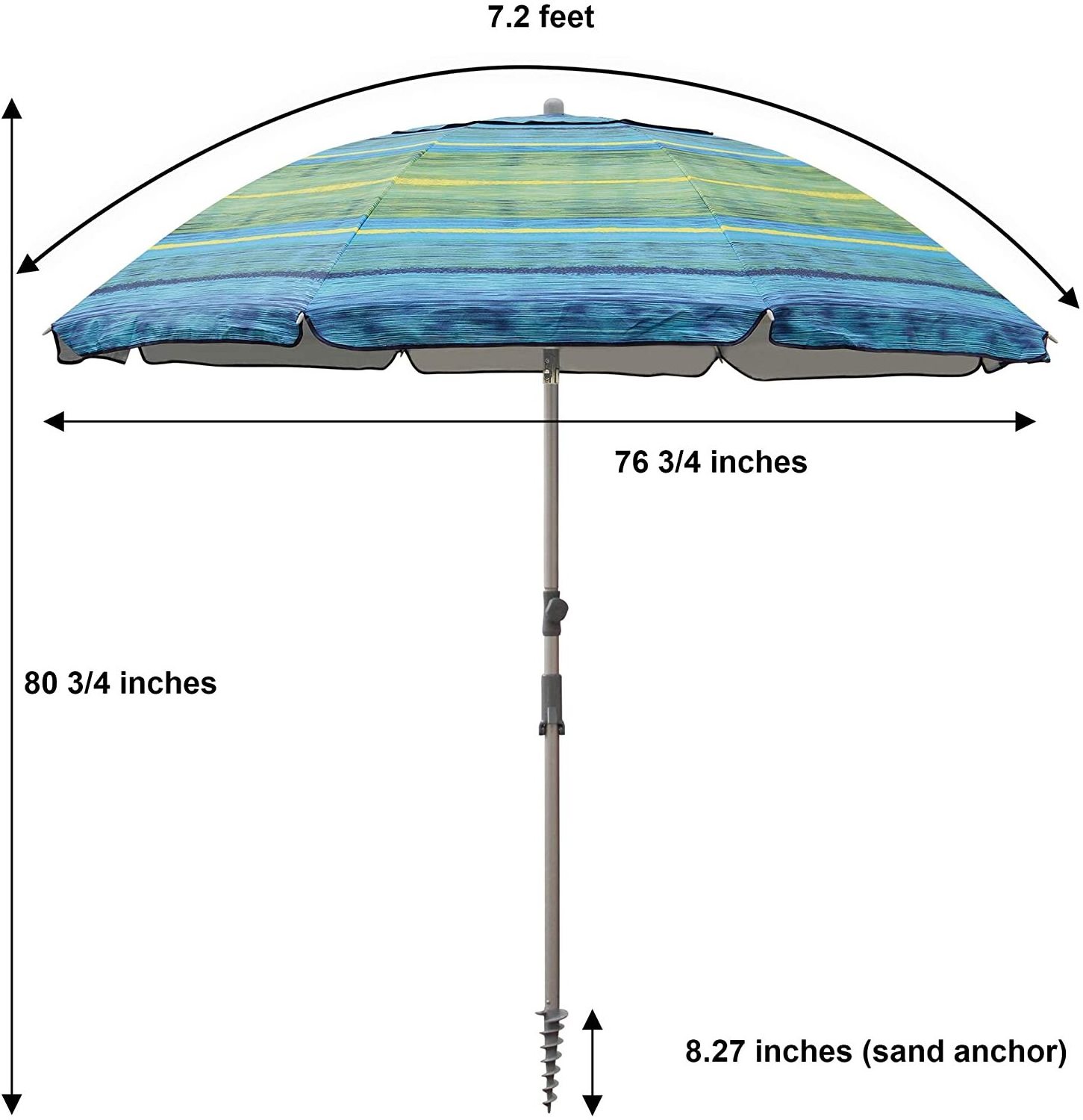 2021 Top quality outdoor huge Sun protection Polyester Advertising beach umbrella