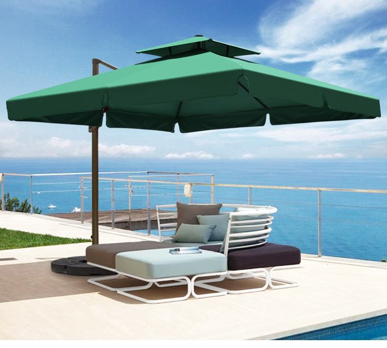 Dia.3.5M Round Pool Latge Commercial Luxury Outdoor Cantilever Permanent Umbrellas