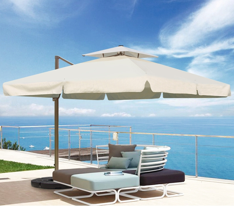 Dia.3.5M Round Pool Latge Commercial Luxury Outdoor Cantilever Permanent Umbrellas