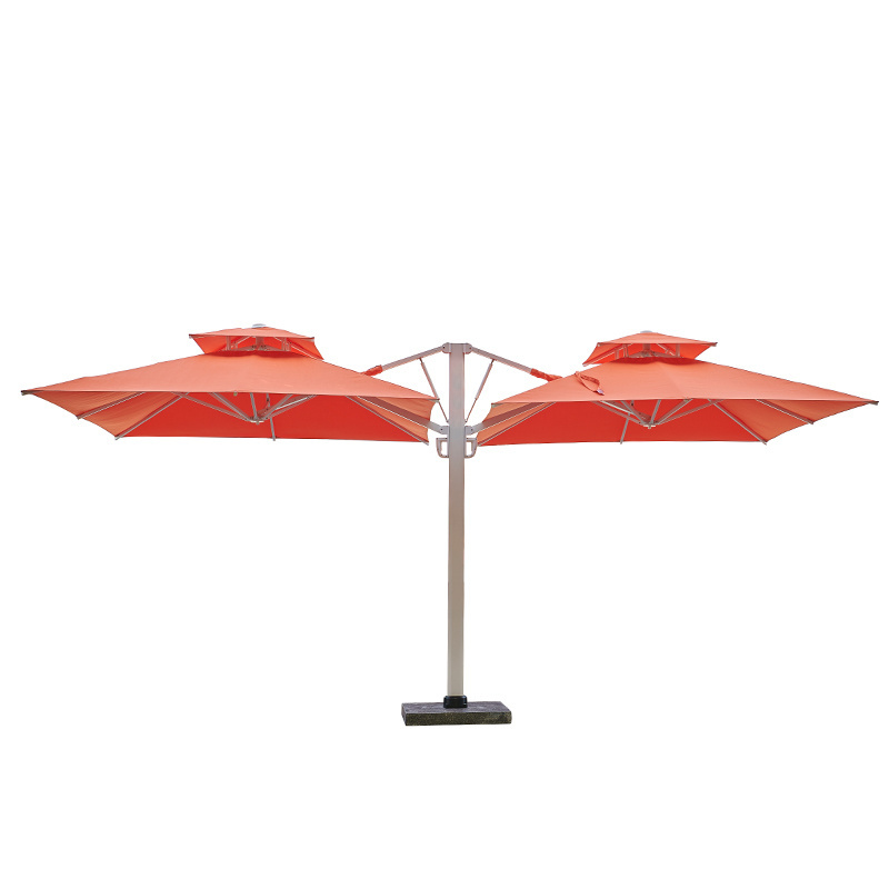 Aluminium dubel side treasure garden cantilever aluminum patio umbrella