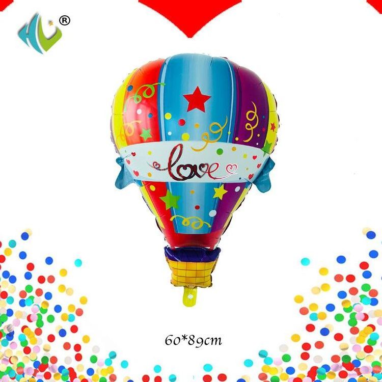 2018 new product hot air balloon big mylar foil balloon helium party decoration