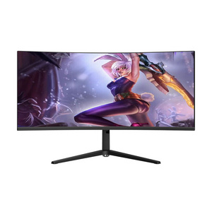 OEM 34 inch IPS 3440*1440P 4K Widescreen Computer Screen Portable Desktop Monitor TV LED Monitor R1500 Curved Gaming Monitor