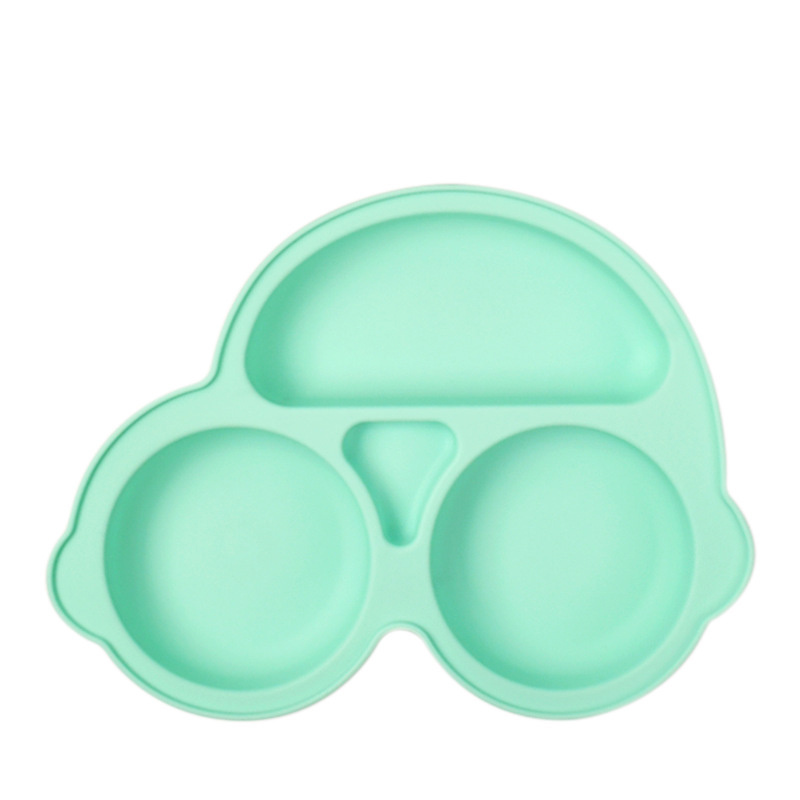 Spill Proof Easy to Clean  BPA Free Car Shape Bowl Suction Plates for Baby and Toddler Training & Feeding Divided Grip Dish