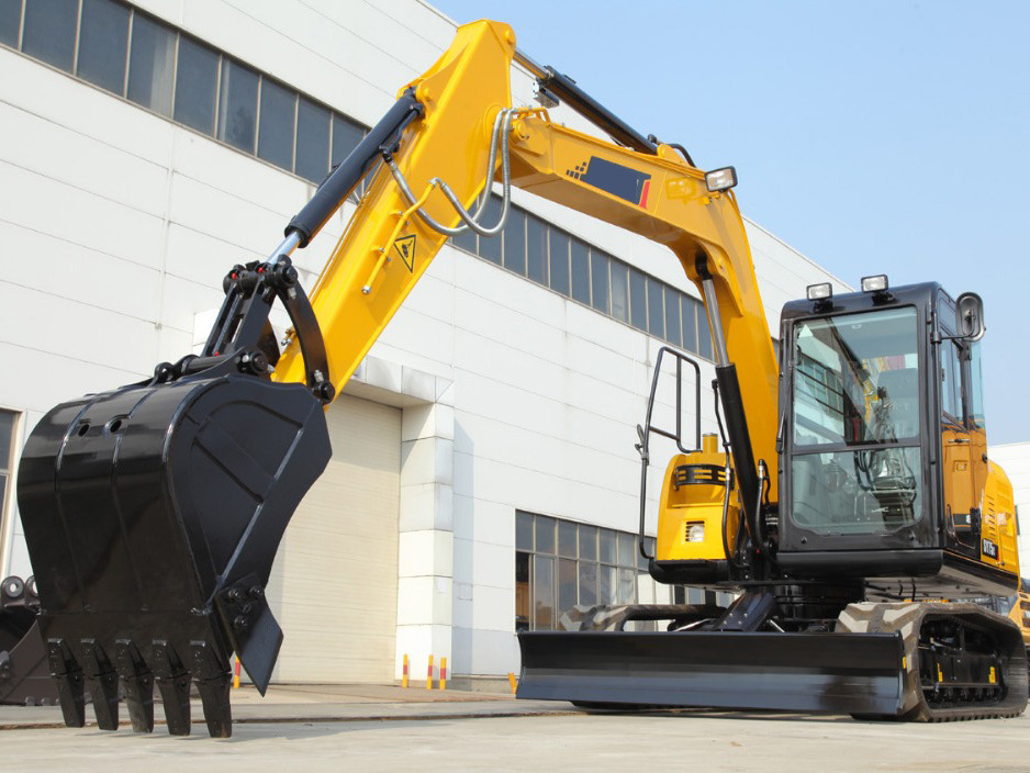 China 6 Ton Full Hydraulic Excavator Excavators SY60C With Side Swing Boom