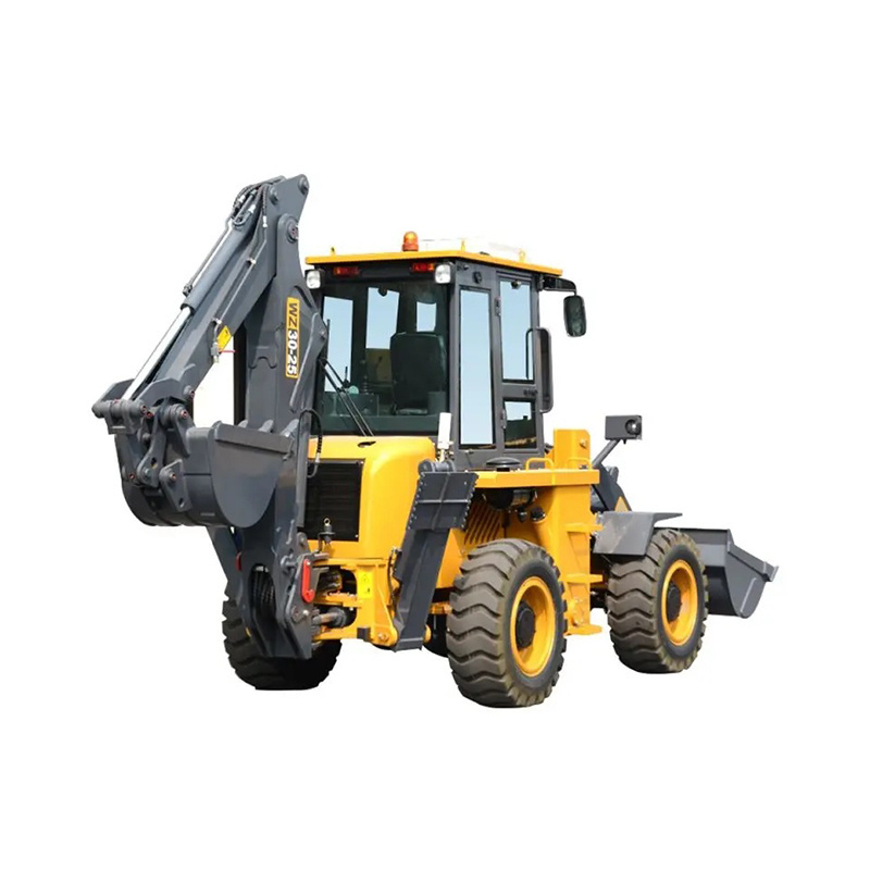 Shanmon 2.5Ton 4WD 388H Backhoe Loader With Different Size Tyres Hot Sale In Russia