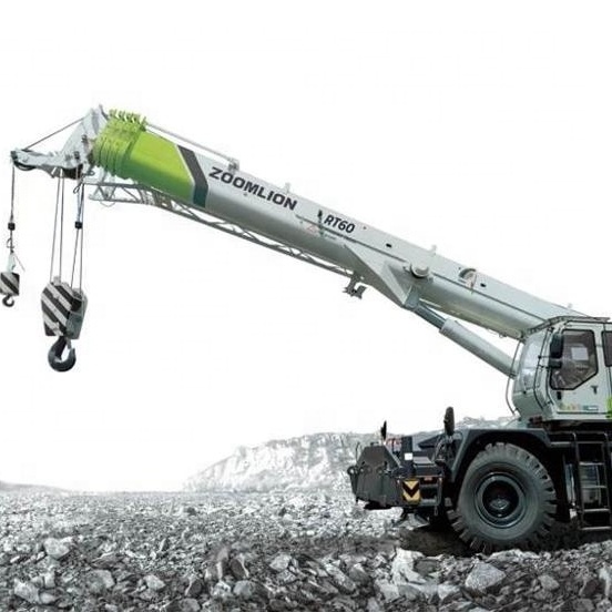 New 60ton Zoomlion Hydraulic Rough Terrain Mobile Crane RT60 With Big Promotion