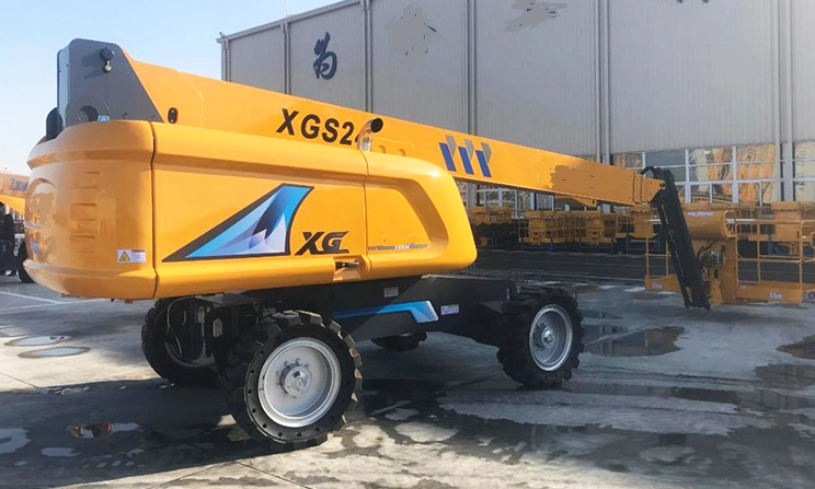 22m new telescopic boom hydraulic mobile aerial work platform XGS22