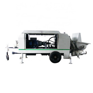 New Diesel Stationary Hydraulic Concrete Pump Trailer HBT60 Reasonable Price On Sale