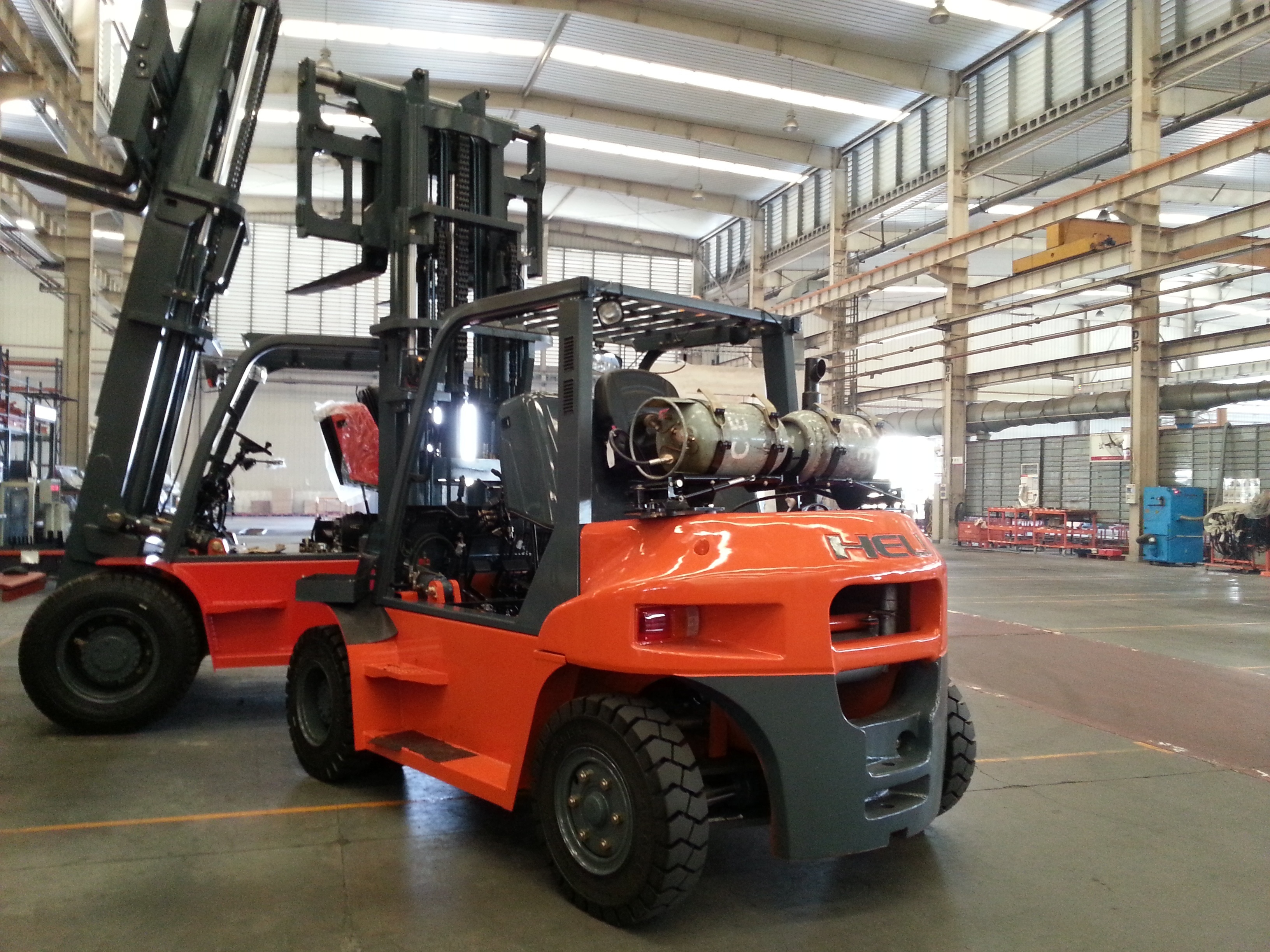 Heli forklift truck CPCD50 CPCD30 side lift diesel forklifts price spare parts for sale