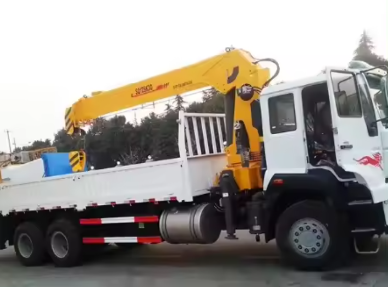 Hot Sale 10t lifting machinery SPS3500 Knuckle Boom Mounted Truck Crane in stock