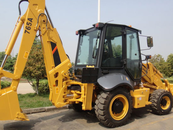 New Backhoe Loader CLG765 Rubber Tire Loader Front And End Machinery