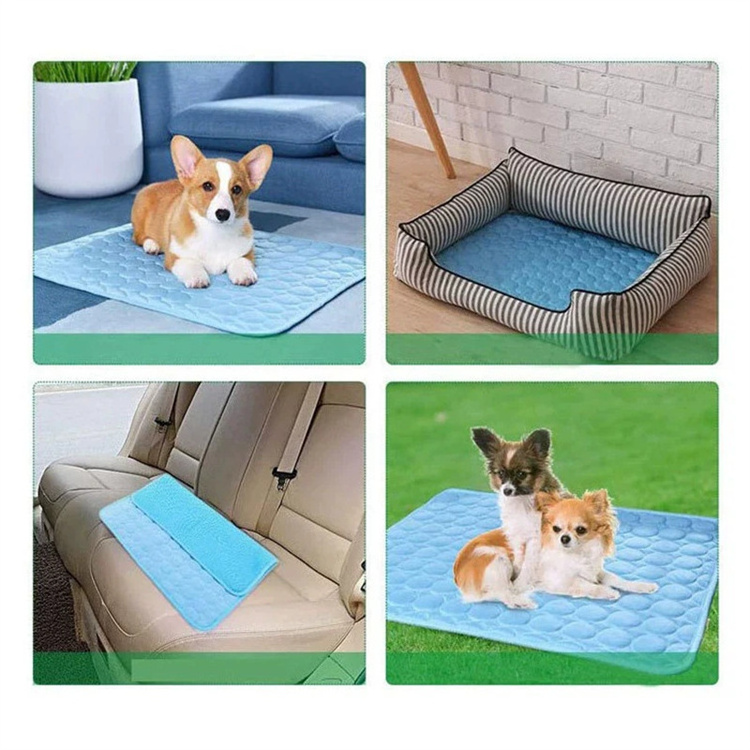 Wholesale Price Pet Dog Cat Mats Blanket Summer Cooling Ice Dog Bed Sofa Mats For Pets