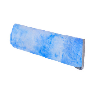 Summer Ice Silk Cooling Blanket Soft Comfort Microfiber Tie-dye Printed Body Cooling Blanket for Hot Sleepers