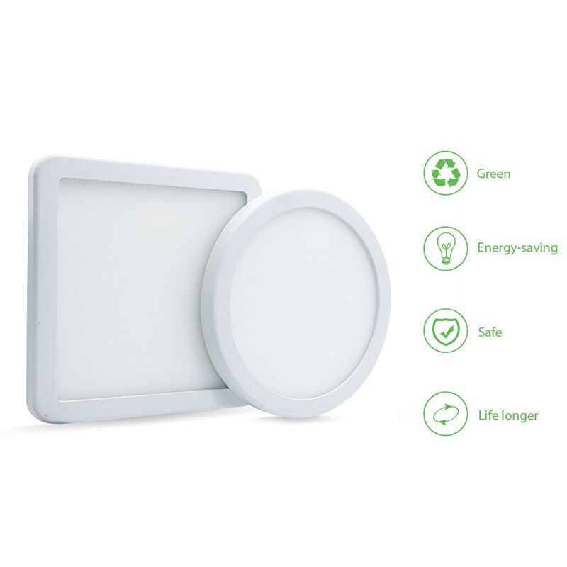 New Arrival LED Panel Light AC180-265V 6W 8W Ceiling Lamp Circle Square With Build-In Driver