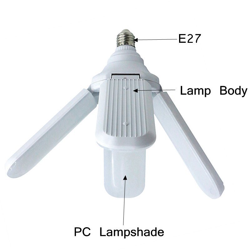 NEW led bulb Blade fan 3200K 6500K Fan Blade LED Bulb 60W