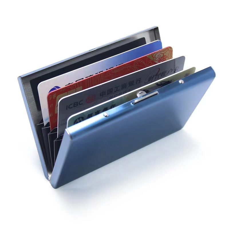 Direct factory manufacture of card holder Color stainless steel anti-magnetic anti-theft business card holder