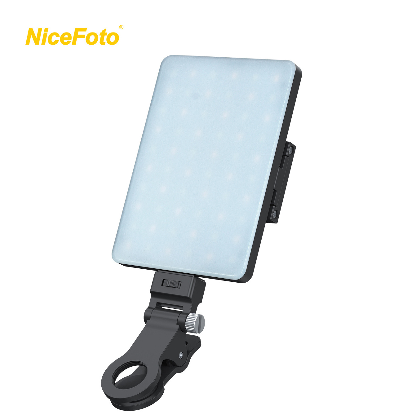 NiceFoto Portable Rechargeable 5W Conference Selfie Vlog Makeup Video Fill Light for Cell Phone and Laptop