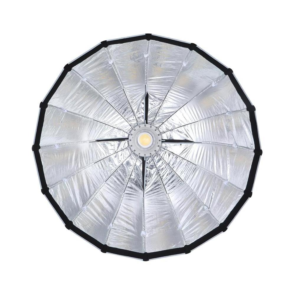 NiceFoto LED-90cm Parabolic softbox with grid Quick set-up deep softbox for LED light Umbrella frame softbox with grid