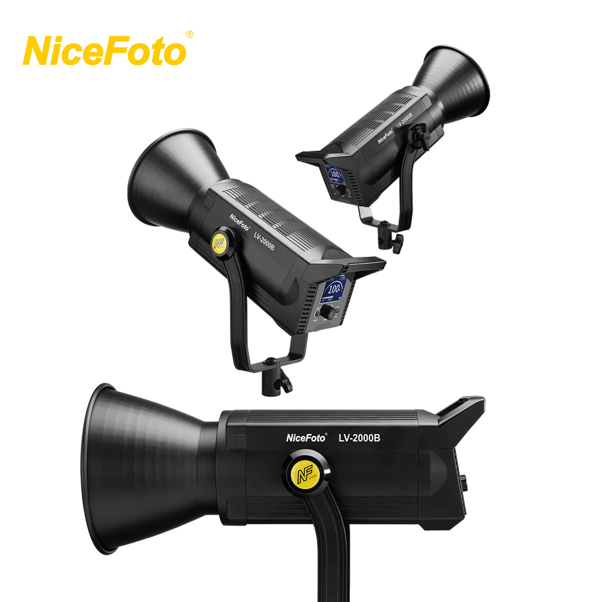 NiceFoto LV-2000B 200W Camera Photographic Light Equipment LED RGB Video Lighting Kit For Filming Tik Tok