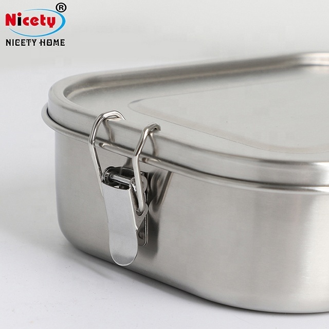 304 stainless steel lunch box leak-proof bento box with divider