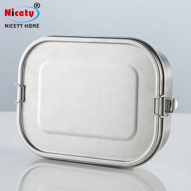 304 stainless steel lunch box leak-proof bento box with divider