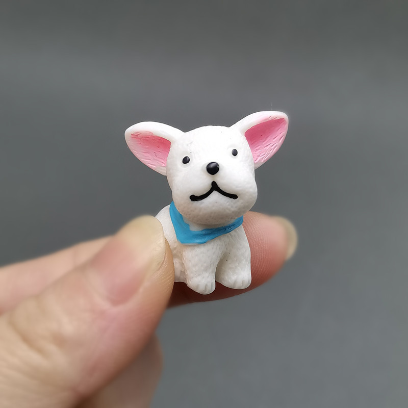 Resin Dog Ornament Family Micro Landscape Decoration Mini Dog Crafts Figurines For Home Decor Puppy Accessories