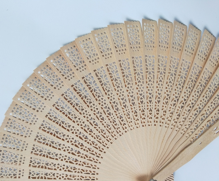 Hand Fans Folding Vintage Fragrant Wood Carved Hand Held Chinese Fan Wedding Favors And Gifts Ventilador De Mano